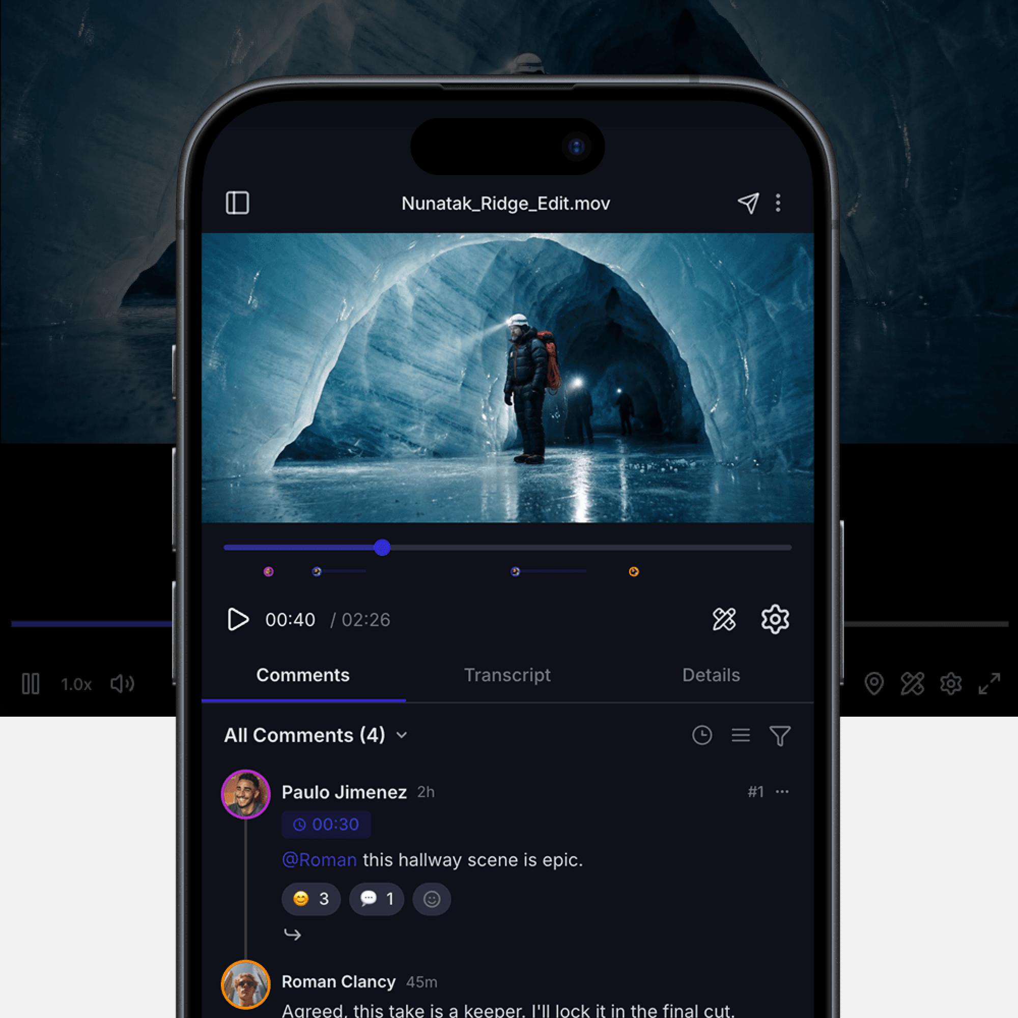 Aspect project dashboard accessible from desktop and mobile devices