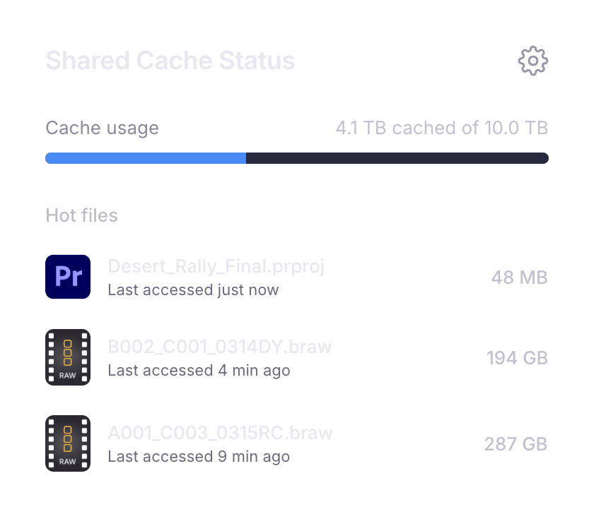 Smart cache eviction settings for automatic local storage management